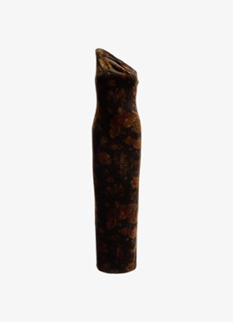 Ralph Lauren Dames One shoulder maxi jurk met bloemenprint in de kleur Brown Multi / Bruin