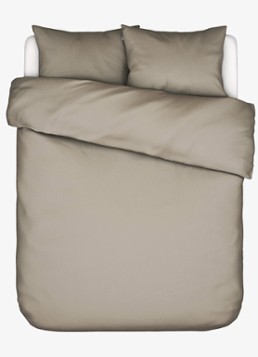 Essenza Minte dekbedovertrek van katoensatijn 300TC - inclusief kussensloop Beige - Deal