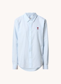 AMI Paris Dames Blouse met logo in de kleur Multicolor, maat: xs