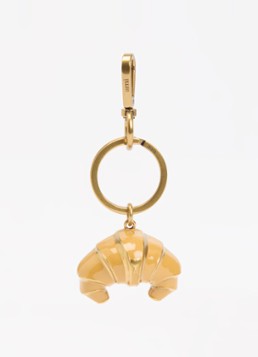 Ami Paris Dames Croissant sleutelhanger in de kleur Goud, maat: ONE SIZE