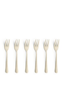 Amefa Austin Champagne gebaksvork set van 6 Goud - Deal