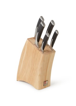 Richardson Sheffield Kyu messenblok met messenset 5-delig Zwart - Deal