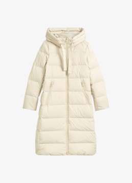Marc O'Polo Dames Pufferjas met capuchon in de kleur Creme