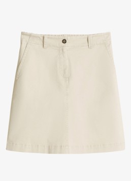 Marc O'Polo Dames Mini rok met steekzakken in de kleur Beige