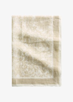 Marc O'Polo Dames Sjaal met bloemenprint in de kleur Beige