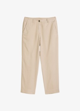 Marc O'Polo Dames Straight fit broek in lyocell blend in de kleur Beige