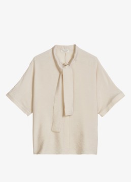Marc O'Polo Dames Tuniek met sjaalkraag in de kleur Beige