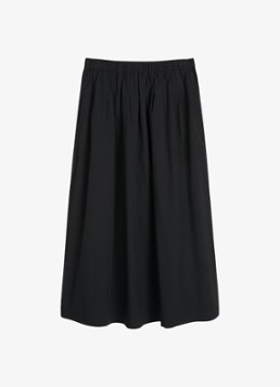 Marc O'Polo Dames Midi rok met steekzakken in de kleur Zwart