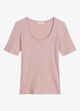 Marc O'Polo Dames T-shirt met ronde hals in de kleur Mild Rose / Paars
