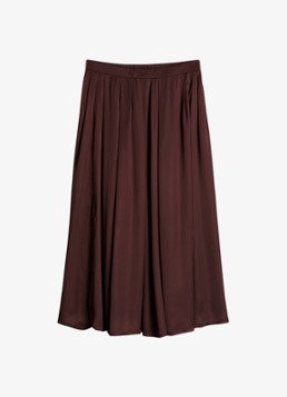 Marc O'Polo Dames Midi rok met steekzakken in de kleur Bordeauxrood