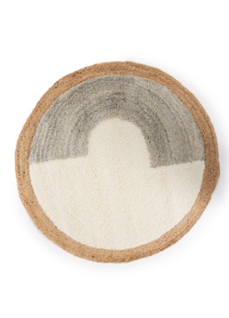 Malagoon Nimba vloerkleed ø120 cm Beige - Deal