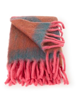 Malagoon Zapotec plaid 125 x 150 cm Roze - Deal