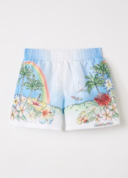 Casablanca Jongens Aloha zwemshorts met print in de kleur Lichtblauw, maat: 13-14Y=164