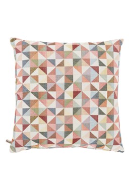 Claudi Bibi Indian Triangle sierkussen 45 x 45 cm Zalmroze - Deal