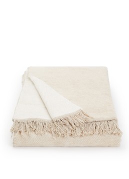 Claudi Unami Latte plaid 150 x 200 cm Beige - Deal