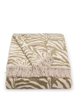Claudi Zebby plaid 150 x 200 cm Olijfgroen - Deal