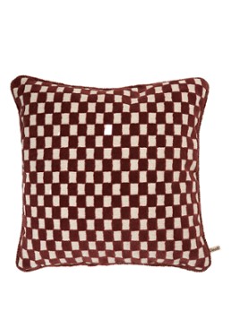 Claudi Scallas sierkussen 45 x 45 cm Bordeauxrood - Deal