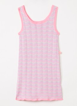 Billieblush Meisjes Grofgebreide jurk met streepprint in de kleur Paars, maat: 116