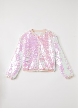 Billieblush Meisjes Bomberjack met pailletten in de kleur Roze, maat: 140
