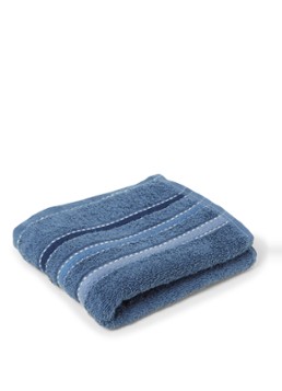 Vandyck Prestige Lines gastendoek - 500 gr/m2 - 40 x 60 cm Indigo - Deal