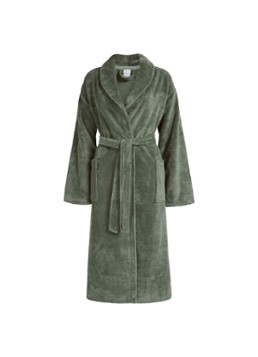 Vandyck Dames Beaumont badjas van katoen - unisex in de kleur Groen, maat: L