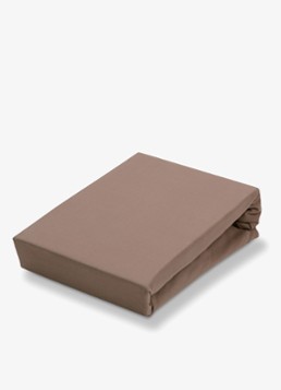 Vandyck Jersey Supreme hoeslaken van katoenjersey, hoekhoogte 30 cm Bruin - Deal