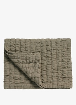 Vandyck Pure 64 bedsprei van katoen Donkergroen