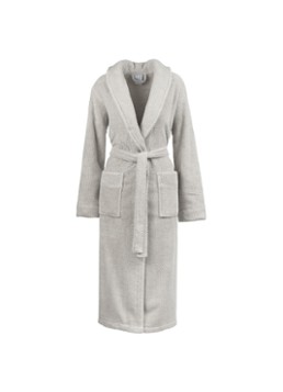 Vandyck Dames Hudson badjas - unisex in de kleur Grijs, maat: Large