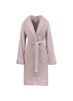 Vandyck Dames Soho badjas - unisex in de kleur Zalmroze, maat: Large