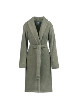Vandyck Dames Soho badjas - unisex in de kleur Lindegroen, maat: Small