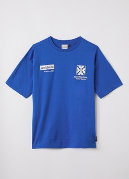 Retour Jeans Jongens Nathan T-shirt met front- en backprint in de kleur Royalblauw, maat: 6J=116