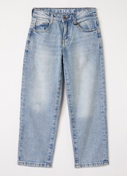 Retour Jeans Jongens Manuel straight leg jeans met lichte wassing in de kleur Indigo, maat: 140