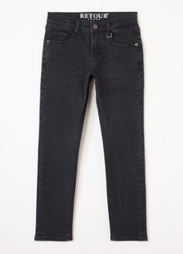 Retour Jeans Jongens James straight leg jeans met steekzakken in de kleur Zwart, maat: 116