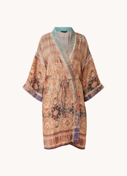 Rituals Dames Jaypur Saree kimono van satijn met print
