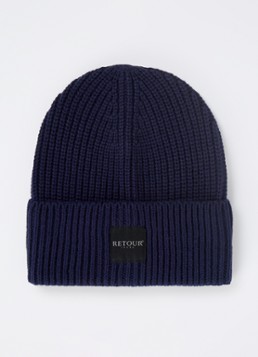 Retour Jeans Meisjes Ribgebreide muts met logo
