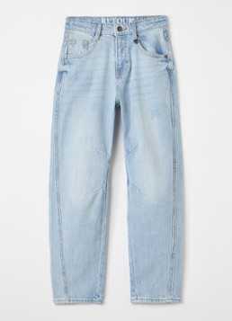 Retour Jeans Meisjes Barbera straight leg jeans met lichte wassing in de kleur Indigo, maat: 170