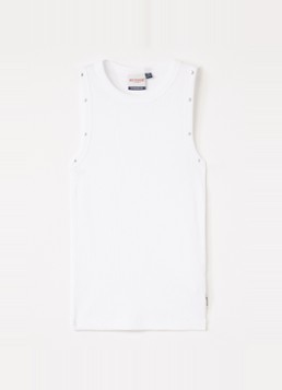 Retour Jeans Meisjes Gaya tanktop in de kleur Wit, maat: 10Y=140