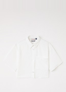 Retour Jeans Meisjes Olivia blouse met structuur in de kleur Wit, maat: 12Y=152