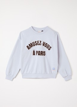 Retour Jeans Meisjes Vay sweater met borduring in de kleur Wit, maat: 176