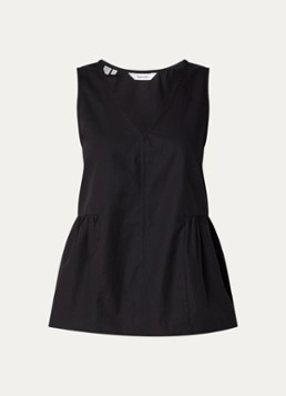 Selected Dames Blair top met V-hals in de kleur Zwart, maat: 36