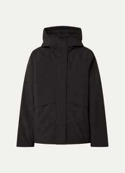 Selected Dames Francine waterafstotende parka met klepzakken in de kleur Zwart, maat: 42
