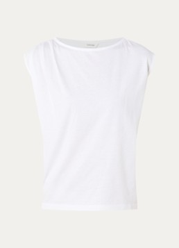 Selected Dames Calli mouwloze top met plooidetail in de kleur Wit, maat: S