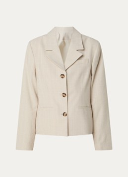 Selected Dames Dima blazer met structuur in de kleur Beige, maat: 36