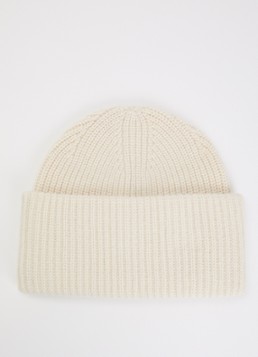 Selected Dames Mary muts van merino wol in de kleur Ivoor, maat: ONE SIZE
