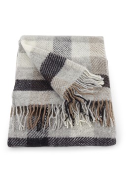 Klippan Gotland plaid van wol 130 x 200 cm Grijs - Deal