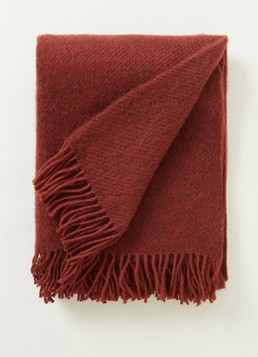 Klippan Gotland Rust plaid 130 x 200 cm Roodbruin - Deal