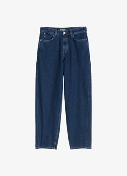 Marc O'Polo Denim Dames High waist tapered fit jeans van katoen in de kleur Denim