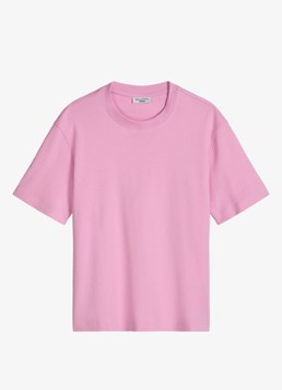 Marc O'Polo Denim Dames T-shirt met ronde hals in de kleur Pale Bubblegum/8205