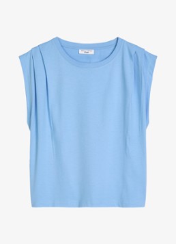 Marc O'Polo Denim Dames Oversized T-shirt met ronde hals in de kleur Medium Blue 4840-4840 / Blauw