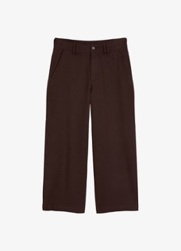 Marc O'Polo Denim Dames High waist wide fit jeans met gekleurde wassing in de kleur Aubergine